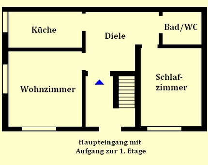 Raumaufteilung der Ferienwohnung